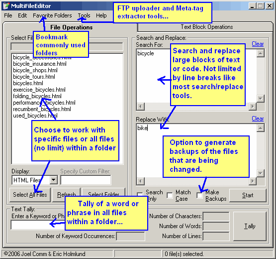 Multi File Editor screen shot